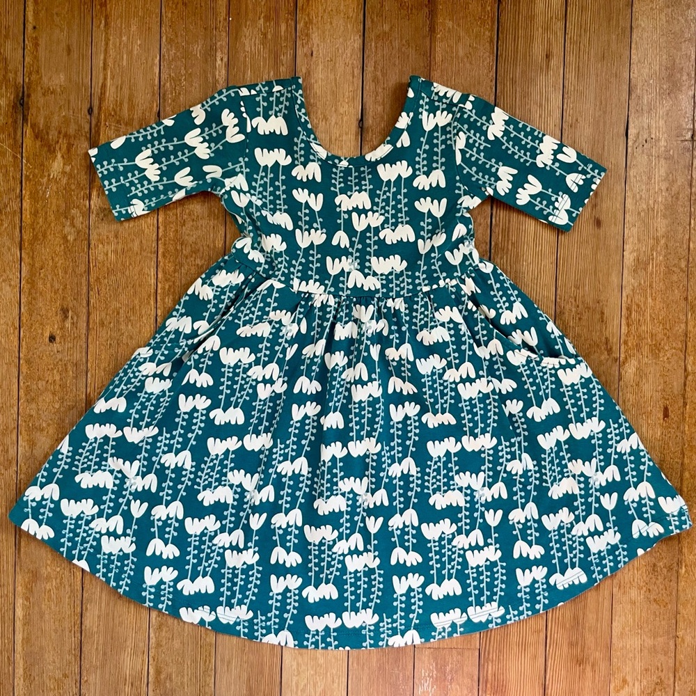 Hanna Andersson Cotton Floral Skater Dress